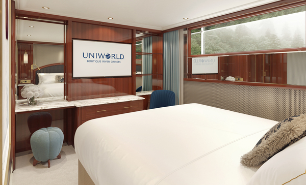 UNIWORLD Boutique River Cruises, S.S. Emilie, Classic Stateroom Bedroom 1.jpeg